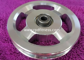 China 4.5 Inch Multifunction Fitness Equipment Steel Cable Pulley Wheels For Health Clubs supplier