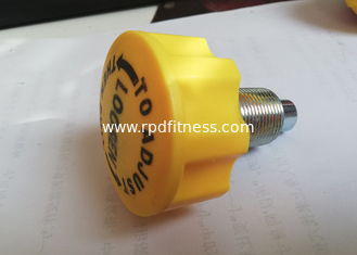 China Yellow Caps Gym Equipment Parts / Weight Pop Pin For Strength Equipment supplier