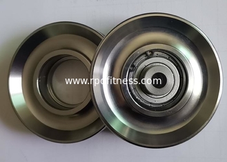 China Polished Gym 89mm 114mm Wire Rope Pulley Wheels supplier