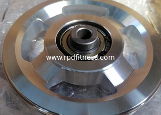 China Oxidation Treatment Alloy Fitness Pulley / CNC Polished Gym Pulley Wheels supplier