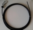 Black Gym Wire Rope , Nylon Coated Steel Cable For Commercial Fitness Clubs supplier